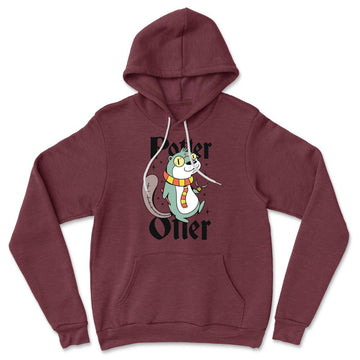 Potter Otter Hoodie in Heather Maroon color